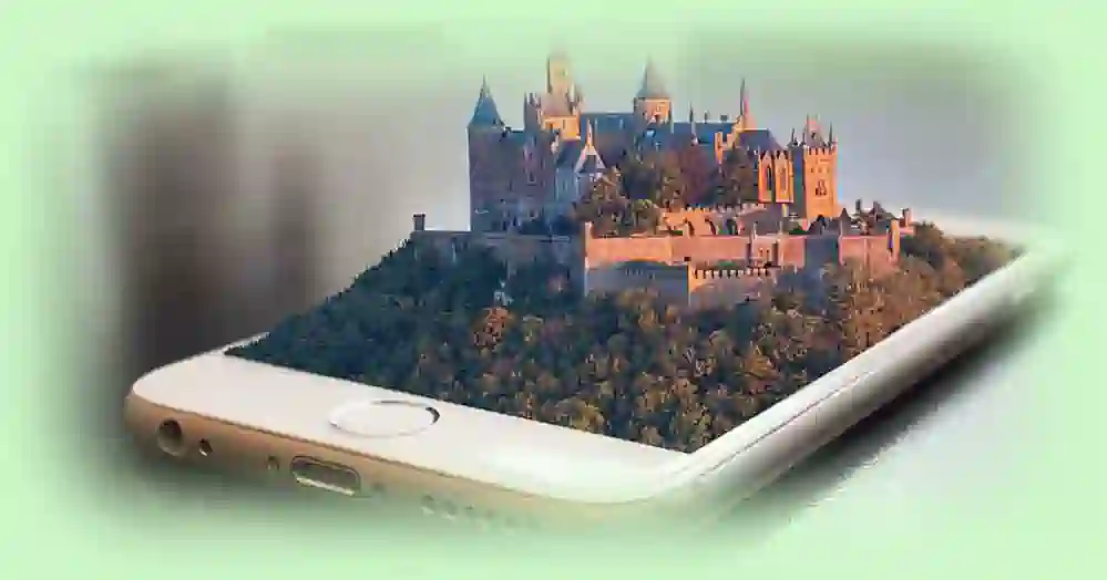 Micro Building At Cellphone