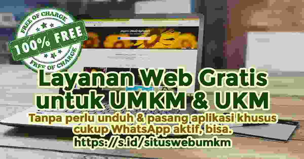 Web Gratis untuk UMKM