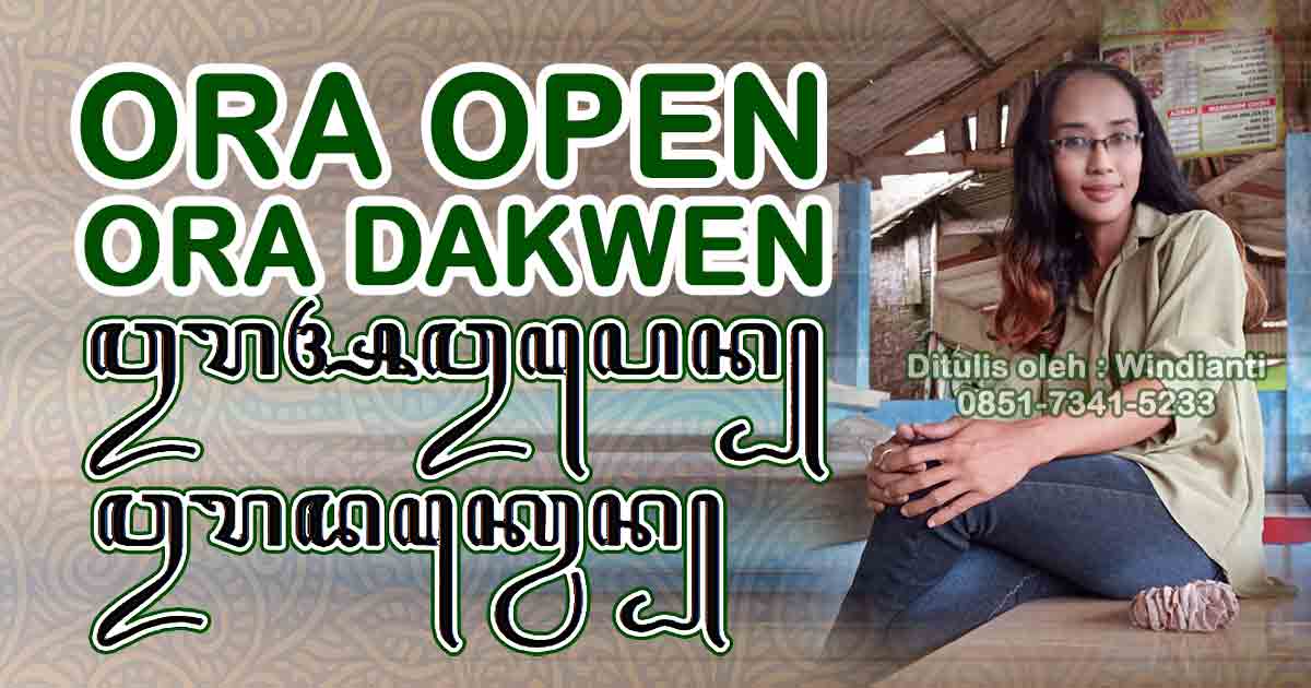 ORA OPEN ORA DAKWEN — Essay Ilmiah Psikologi & Perspektif Islami