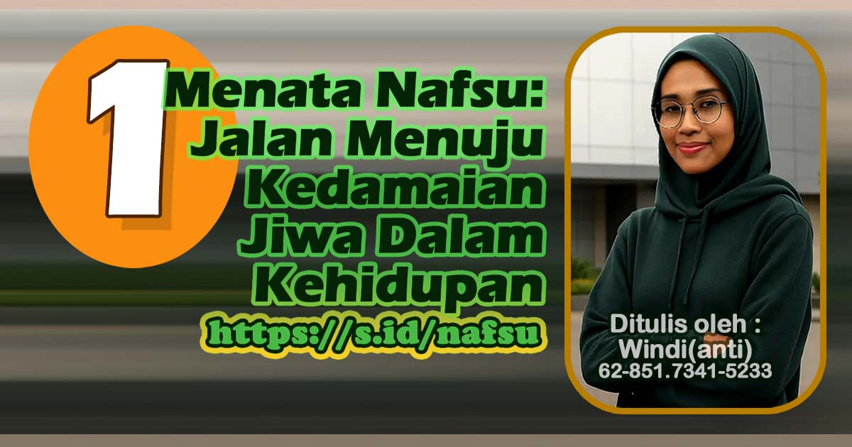 Menata Nafsu: Jalan Menuju Kedamaian Jiwa Dalam Kehidupan